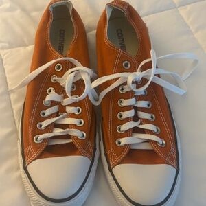 Orange Converse Low Top Sneakers